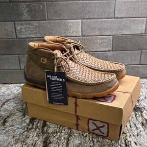 Twisted x Women’s Chukka Driving Moc Tan Leather  Casual Shoes